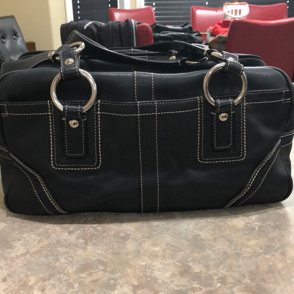 Coach black shoulder bag